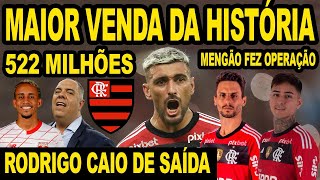 FLAMENGO FAZENDO MAIOR VENDA DA HISTÃ“RIA RODRIGO CAIO NO INTER MENGÃƒO TRÃS ARRASCAETA E PULGAR E [upl. by Lleznov]