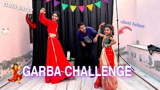 Garba Dance Challenge 💃🏽 Choti vs Badi Behan Compition [upl. by Eniaral]