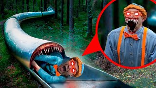 SLIDE EATER eat BLIPPI EXE in the forest [upl. by Marden927]