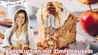 Der Beste Apfelkuchen mit ZimtStreuseln nach Omas Rezept Einfach amp Vegan [upl. by Yun170]