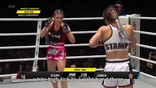 R1 STAMP VS ALMA JUNIKO MUAYTHAI FIGHTS [upl. by Theodora]