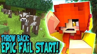 Throw Back EPIC FAIL First Time Playing Minecraft  DOLLASTIC PLAYS [upl. by Cyprian]