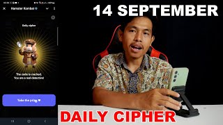 Hamster Kombat Daily Cipher Today 14 September [upl. by Parry]