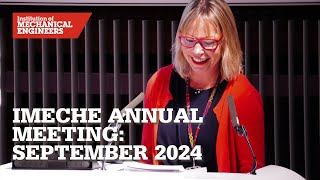 IMechE Annual Meeting September 2024 [upl. by Erasmo79]