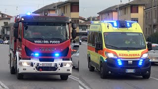 NEW APS Iveco City 2020 Vigili del Fuoco Padova  Ambulanza Croce Verde Padova  Ambulance code3 [upl. by Areta]