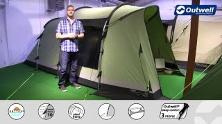 Outwell Newgate 4 Tent  2016  Innovative Family Camping [upl. by Aronle]