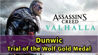 Assassins Creed Valhalla  Dunwic Wolf Mastery Challenge  Gold Medal [upl. by Herzog]