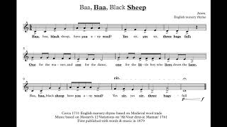 For Practice  2 Baa Baa Black Sheep  Accented Version [upl. by Kentigera]