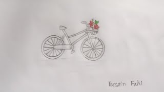 How to draw Cycle easy  Cycle drawing for beginners pencilsketch farzinfahi cycledrawing [upl. by Eads313]