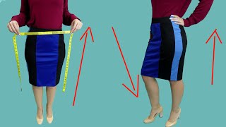 A useful tip how to upsize a skirt the waist easily [upl. by Anelrihs]