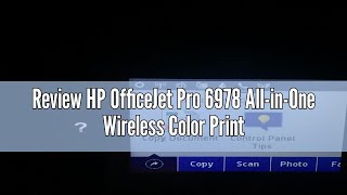 Review HP OfficeJet Pro 6978 AllinOne Wireless Color Printer HP Instant Ink Works with Alexa T0 [upl. by Eliathan450]