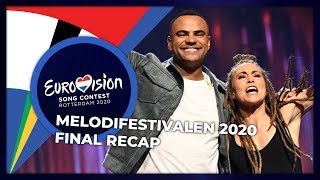 Melodifestivalen 2020 Sweden  Final  RECAP [upl. by Esilenna351]