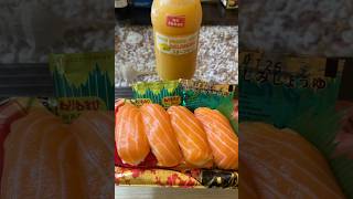 Salmon Nigiri amp Juice Belimbing sushi salmon nigiri freshjuice [upl. by Aehsila989]