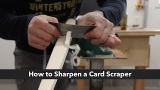 Sharpen a Card Scraper the Easy Way [upl. by Hausner149]