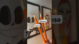 Lápis de cor SECO vs OLEOSO  parte 2 artmaterials [upl. by Carbrey583]