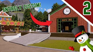 Finishing the Entrance Plaza  Lets Build a Christmas Park  Ep 2 [upl. by Ikkir]