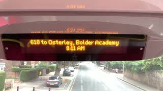 618 to Osterley Bolder Academy [upl. by Anuahc773]