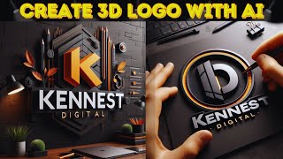 How to Create Realistic 3D Logo with AI  Free Stunning 3D Logo Generator [upl. by Admana]