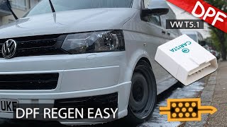 Carista DPF Regeneration All Cars plus VW Transporter T5 T51 T6 [upl. by Gunar]