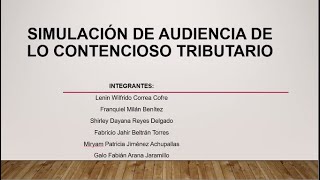 AUDIENCIA DE LO CONTENCIOSO TRIBUTARIOUBE [upl. by Pierpont]