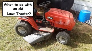 Repairing an old Agway 165 HP lawn tractor oldguysmatter oldguynetwork [upl. by Llevra]