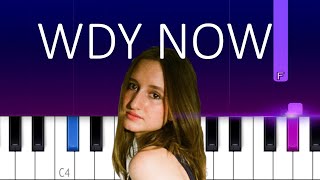 Sadie Jean  WYD Now Piano Tutorial [upl. by Kersten]