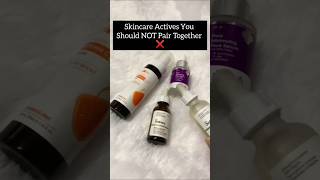 Skincare Actives you should never mix  Avoid These combos for healthy skin skincaretips glowup [upl. by Arelc]