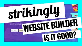 STRIKINGLY Website Builder Tool reviewed by web designer in San Antonio TX [upl. by Eppesuig]