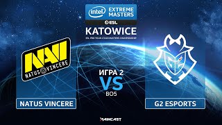 Natus Vincere vs G2 Esports Map 2 Dust 2 Best of 5 IEM Katowice 2020  Grand final [upl. by Ailekat]