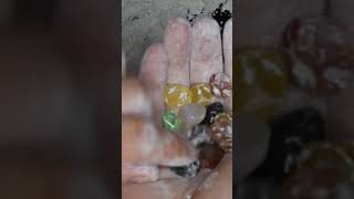 SATISFYING GEMS PLAY satisfying asmr shorts gemstones excavation [upl. by Malkah]