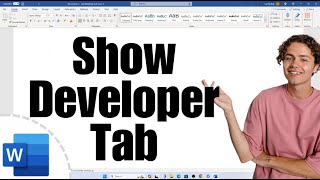 How To Show Developer Tab in Word For Mac  See How To Turn On Developer Tab in Word MacOS [upl. by Ardnalahs]