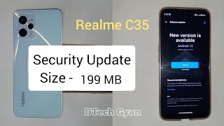 Realme C35 Received New Software Update with October Security Patch  13F59 [upl. by Ogdan]