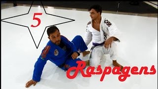 Jiu Jitsu 5 Raspagens Paras os Iniciantes  Feu Bjj [upl. by Delaryd]