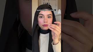 modal hijab tutorial 🖤 hijabstyle hijablook hijabfashion hijabi [upl. by Ahsik381]