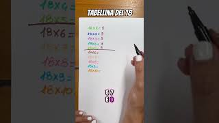 Tabellina del 18 [upl. by Jen402]