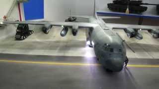 148 ITALERI C130J with real engine sound effect [upl. by Socrates]