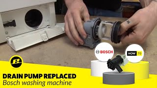 How to Replace the Pump on a Washing Machine Bosch [upl. by Swithbart]