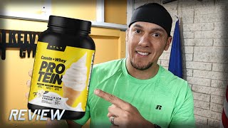 HTLT Casein  Whey Protein Powder Vanilla Ice Cream  Review [upl. by Aitnohs]