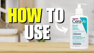 How To Use Cerave Blemish Control Cleanser Quick Guide [upl. by Alfeus]