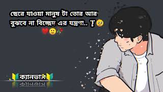 ছেরে যাওয়া মানুষ টা 🥺 বাংলা কষ্টের ক্যাপশন 💔🥀lovestatus newvideo unfrezzmyaccount love [upl. by Tosch379]