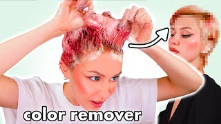 Removing red hair dye WITHOUT BLEACH [upl. by Neenad73]