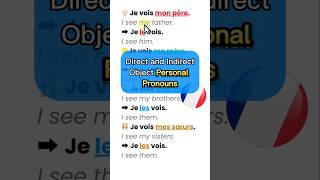 Direct and Indirect Object Personal Pronouns in French 🇨🇵  Learn French Grammar frenchlanguage [upl. by Niarbo]