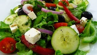 Easy Greek Salad recipe super healthy and delicious how to cook [upl. by Hackney140]