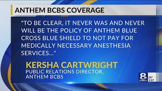 Anthem Blue Cross Blue Shield cancels anesthesia coverage policies [upl. by Liddie]