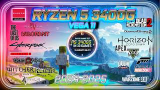 VEGA 11 in 30 GAMES  AMD Ryzen™ 5 3400G  Rapid Gaming Test in 2024 15Minute Blitz [upl. by Ylac67]