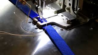 Dematron DM2212RL CNC Programmable Industrial Sewing Machine Demo [upl. by Anaitsirhc]