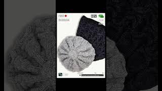 Unisex Acrylic Knit Beanie Warm Slouchy Hat Pom Pom Beanie Hat [upl. by Inram]