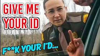 3 Epic ID Refusal and Walk of Shame 1  First Amendment Audit [upl. by Annaitsirk]