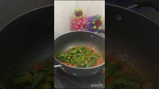 Shorts Shraddha kapoors favourite bhindi recipe cooking viralvideo support Nisha kitchen🌷 [upl. by Bullough]