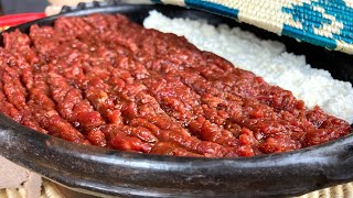 የክትፎ አሰራር  How to make Ethiopian Kitfo [upl. by Irmgard]